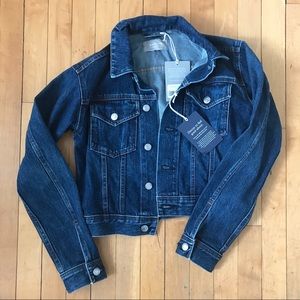 Everlane cropped denim jacket